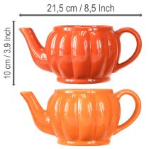 Itens Bule de cerâmica laranja sortido 21,5×13×10cm 2 peças
