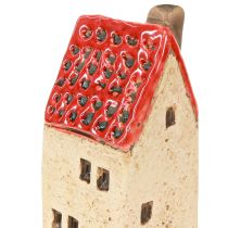 Itens Decoração de mesa de casa de cerâmica casas de cerâmica H11cm 3 peças