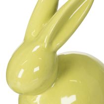 Itens Coelho de cerâmica, figura decorativa para uma Páscoa elegante, 11×6,5×12,5cm, conjunto de 3 peças