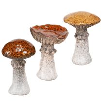 Itens Cogumelos de cerâmica decoração de cerâmica cogumelos laranja amarelo marrom 8cm 3 peças