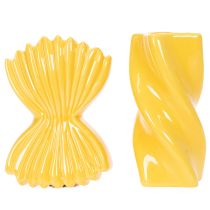 Itens Vaso de cerâmica para decoração de mesa, estilo mediterrâneo, ideal para sala de estar e escritório, 16 cm.