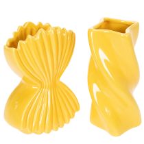 Itens Vaso de cerâmica para decoração de mesa, estilo mediterrâneo, ideal para sala de estar e escritório, 16 cm.