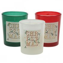 Conjunto de velas perfumadas em vidro para oferta Velas de Natal 7cm 3uds