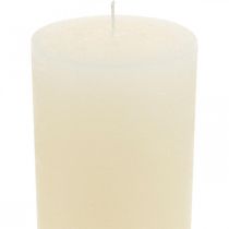Pilar velas cor creme branco 85×200mm 2pcs