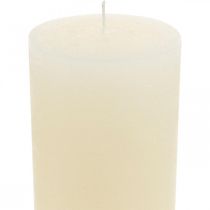 Itens Velas de pilar cor creme branco 85×200mm 2uds