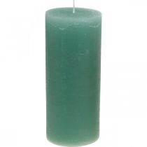 Pilar velas de cor verde 85×200mm 2pcs