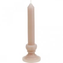 Vela decorativa vela rosa nostalgia vela de cera cor sólida 25cm