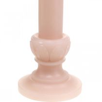 Vela decorativa vela rosa nostalgia vela de cera cor sólida 25cm