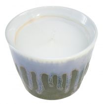 Vela de citronela em vaso de cerâmica vintage verde Ø8,5cm