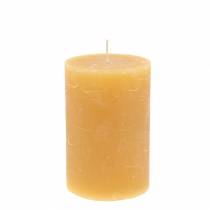 Itens Velas de cor sólida mel 70×120mm 4pcs