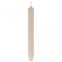 Vela de mesa comprida haste de vela creme Ø3cm A29cm