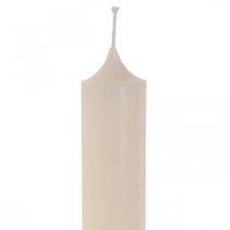 Vela de mesa comprida haste de vela creme Ø3cm A29cm