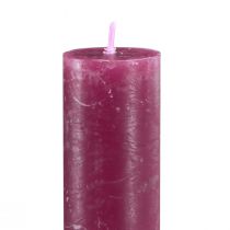 Itens Velas em bastão Berry cor sólida 34x300mm 4 un