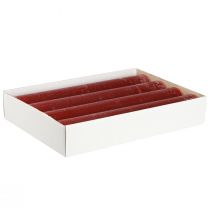 Itens Velas velas em bastão cor sólida vermelho escuro 50×300mm 4 un