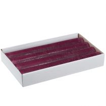 Itens Velas cor sólida em bastão Berry 34x240mm 4 un