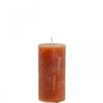 Itens Velas de cor sólida, velas de pilar marrom 50×100mm 4pcs