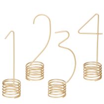 Itens Decoração de velas números do Advento 1-4 metal dourado fosco H10cm 4 peças
