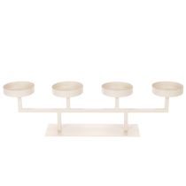 Itens Castiçal moderno com quatro pratos para velas, 47 cm