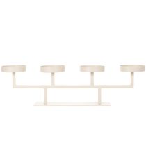 Itens Castiçal moderno com quatro pratos para velas, 47 cm