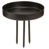Itens Porta-velas coroa do advento metal preto mate Ø8cm 4 peças