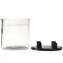 Itens Castiçal vidro Vara castiçal decoração vidro A11cm Ø10cm