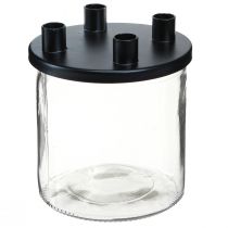 Itens Castiçal vidro Vara castiçal decoração vidro A11cm Ø10cm