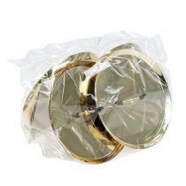 Itens Porta-velas dourado Ø10cm 4 peças