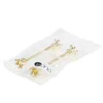 Itens Castiçal coroa ouro 4 unidades