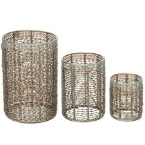 Itens Castiçais de metal para velas pequenas, Ø8/10/13cm, conjunto de 3
