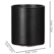 Itens Castiçal magnético, acabamento fosco, 4 cm, conjunto com 4 peças