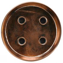 Itens Tigela porta-velas para 4 velas estilo antigo bronze Ø22cm
