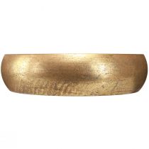 Itens Tigela porta-velas para 4 velas estilo antigo dourado Ø22cm