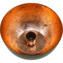 Itens Castiçal preto e bronze, para vela cônica, Ø13cm A6cm
