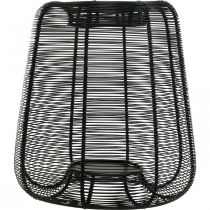 Itens Castiçal Cesto de Metal Preto Castiçal Ø24cm A26cm