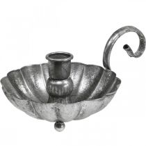 Castiçal tigela de vela de prata com alça H9.5cm
