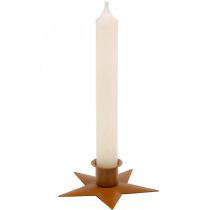 Itens Velas castiçal Advent star marrom Ø9.5cm 4uds