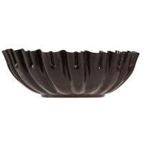 Itens Castiçal vintage forma de bolo marrom escuro Ø11,5cm 4 unidades