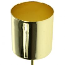 Itens Suporte de vela para velas cônicas ouro Ø3.5cm H4cm 4pcs
