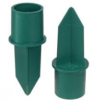 Itens Castiçal para velas em plástico verde Ø2,2cm 5 un