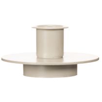 Itens Castiçal de metal bege fosco, pequeno para velas cônicas, 8 cm, conjunto de 3 peças
