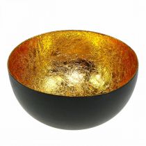 Decoração de mesa tigela de natal ouro preto Ø8cm H4cm