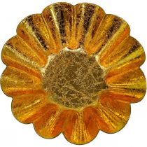 Itens Porta-velas decoração de Natal assadeira preta dourada Ø12cm 2 peças