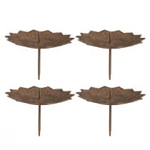 Itens Porta-velas para colar Ø11cm H8cm efeito ferrugem 4 unidades