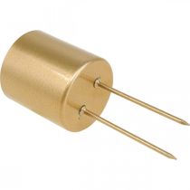 Itens Castiçal plug-in castiçal dourado metal Ø5cm 4 un