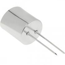 Itens Porta-velas para colar porta-velas prateado Ø5cm 4 peças