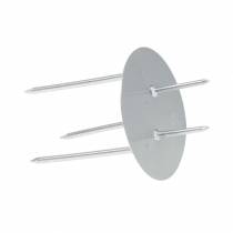 Itens Castiçal plug-in prata Ø4,5cm 12 un