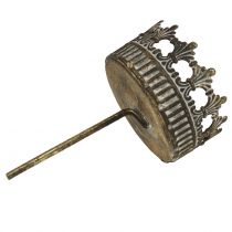 Itens Porta-velas coroa do advento ouro antigo Ø7cm H12cm 4 peças