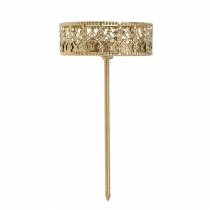 Itens Castiçal de filigrana para tampar dourado Ø6,4cm Alt.12,5cm 4 peças aspecto antigo