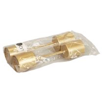 Itens Castiçal, com ponta, suporte para vela, haste, dourado, 3,2 cm x 4 cm, 4 peças