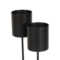 Castiçal para conectar castiçal preto Ø3,5cm 4 peças